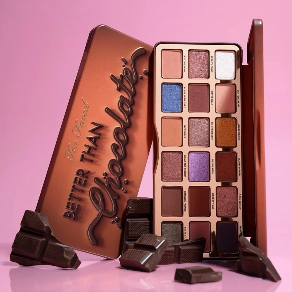 TOO FACED Better Than Chocolate Eyeshadow Palette Neutral Multicolor $54 MSRP